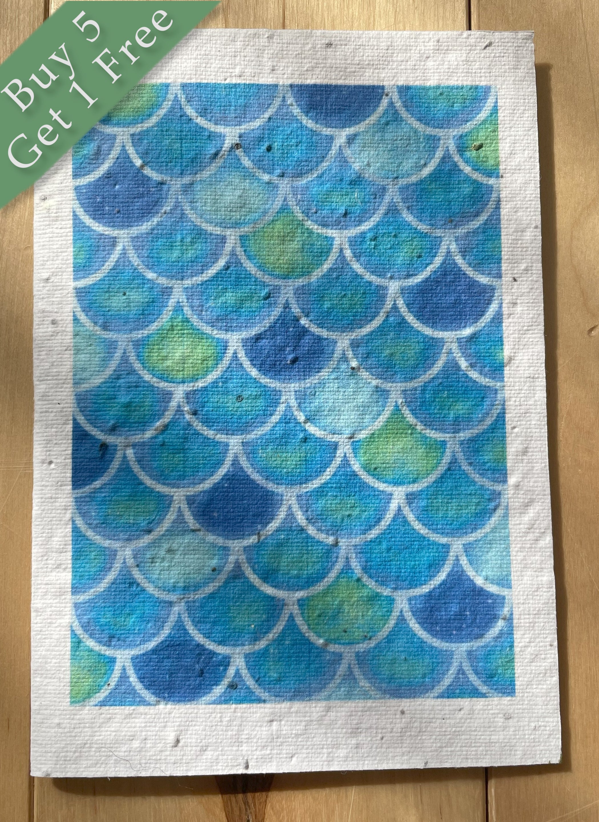 Blue Scales Wildflower Seed Card