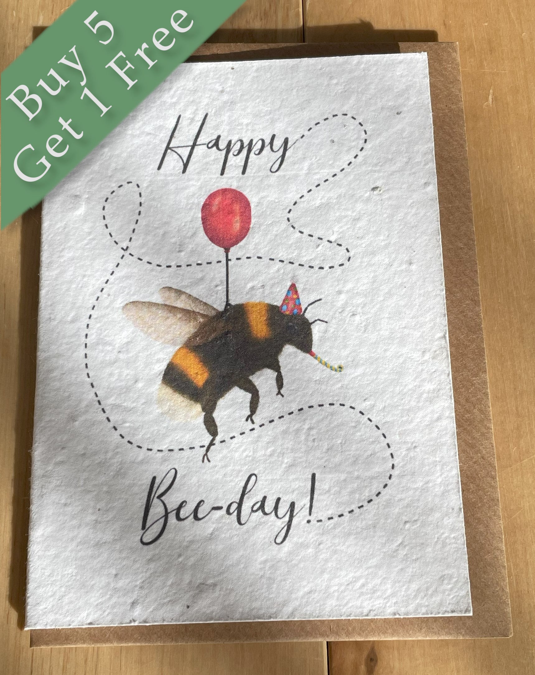 Happy Bee-Day Wildflower Seed Card