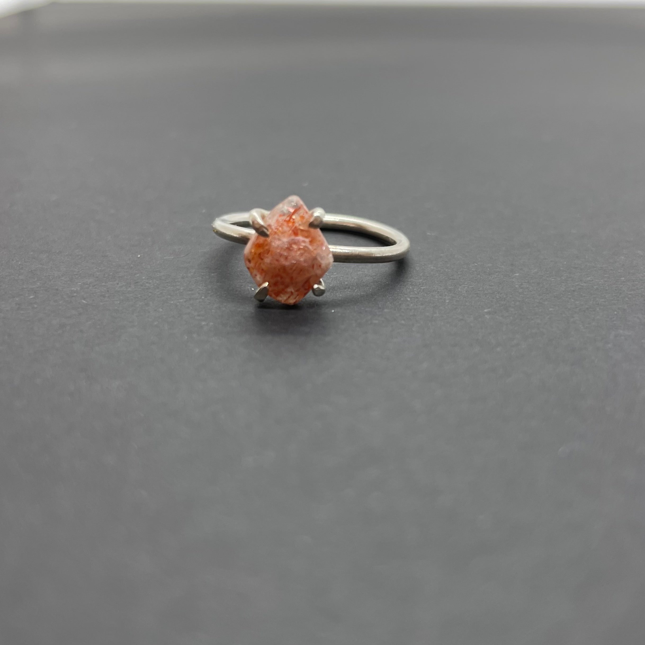 Sunstone Claw Ring (UK M)
