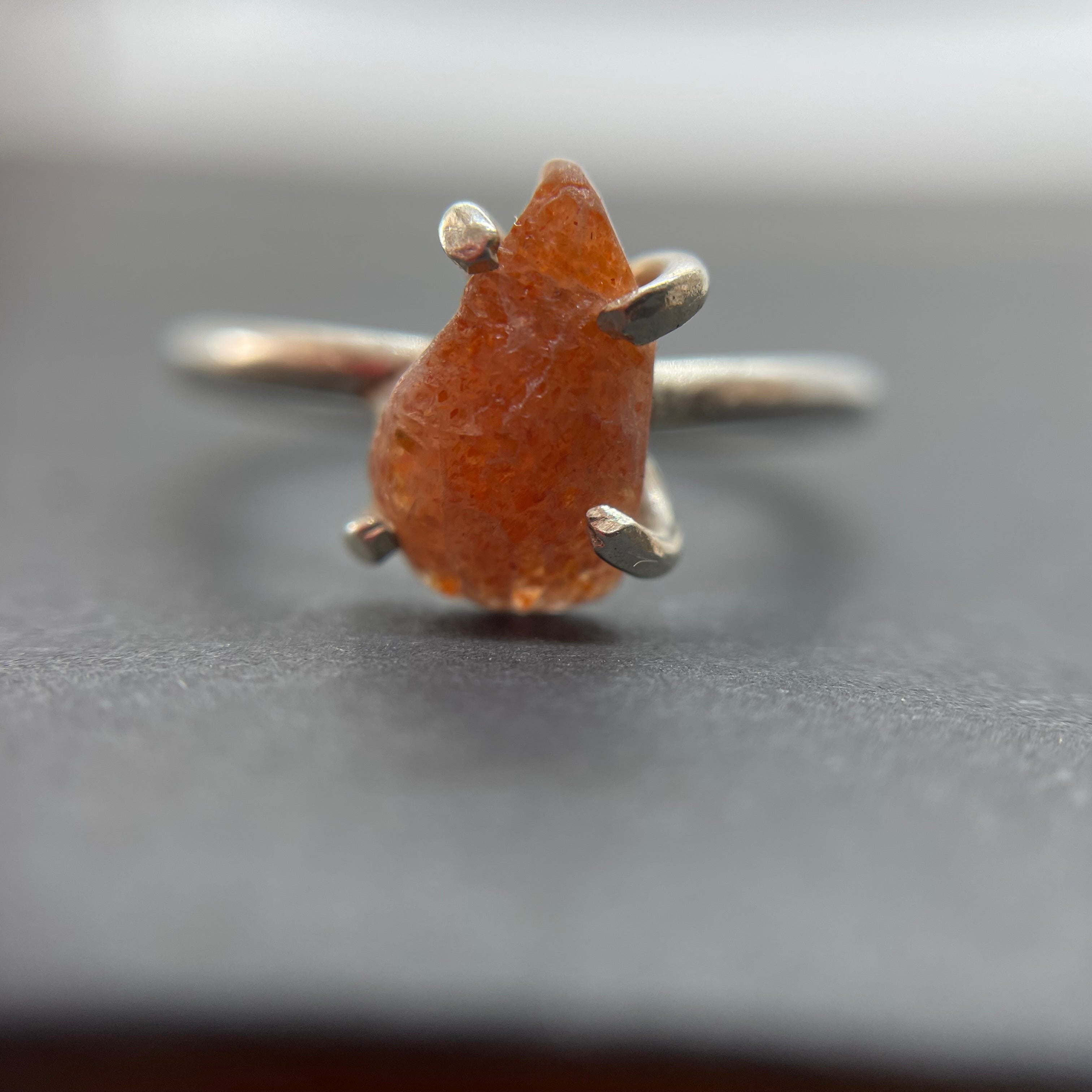 Sunstone Claw Ring (UK I)