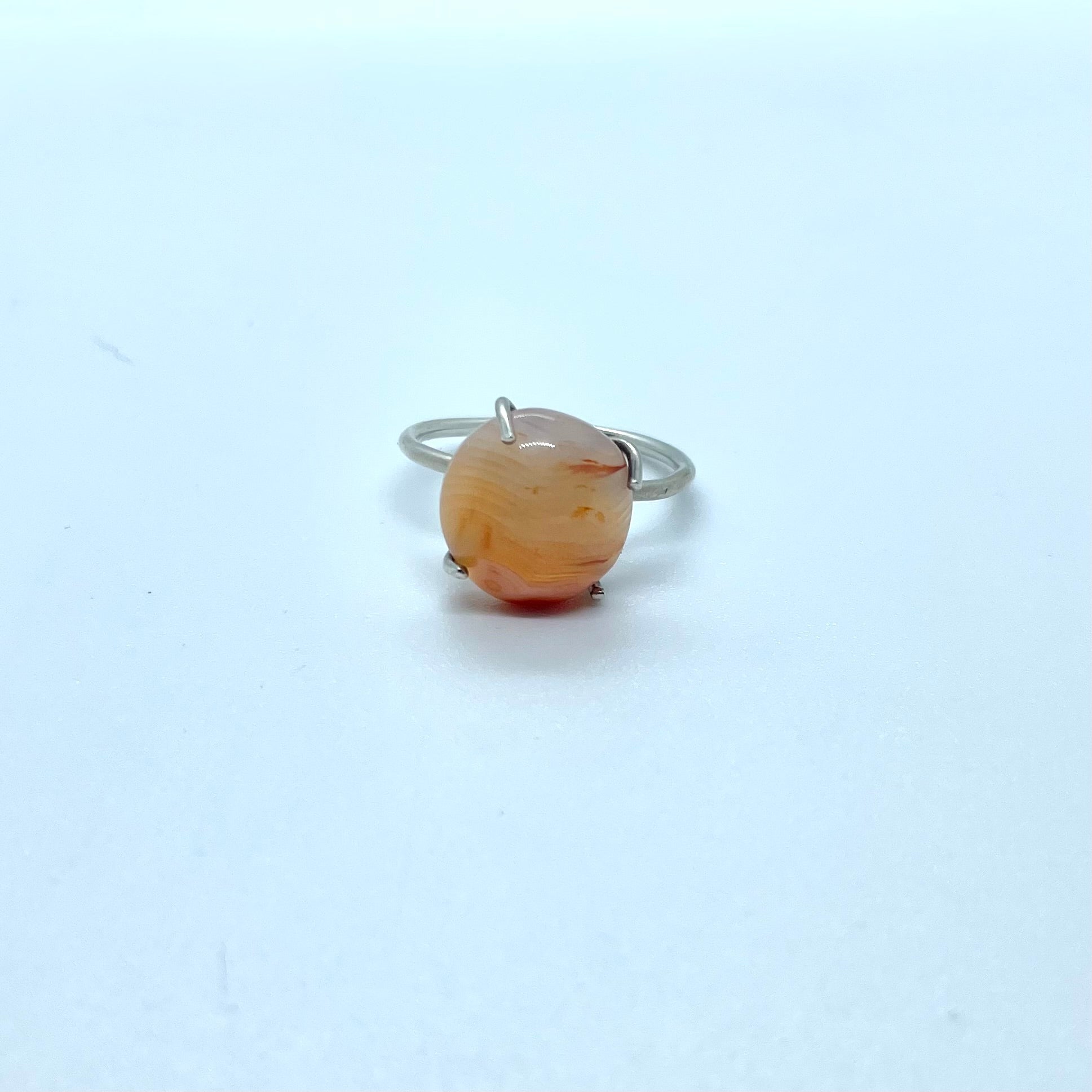 Agate Claw Ring (UK T)