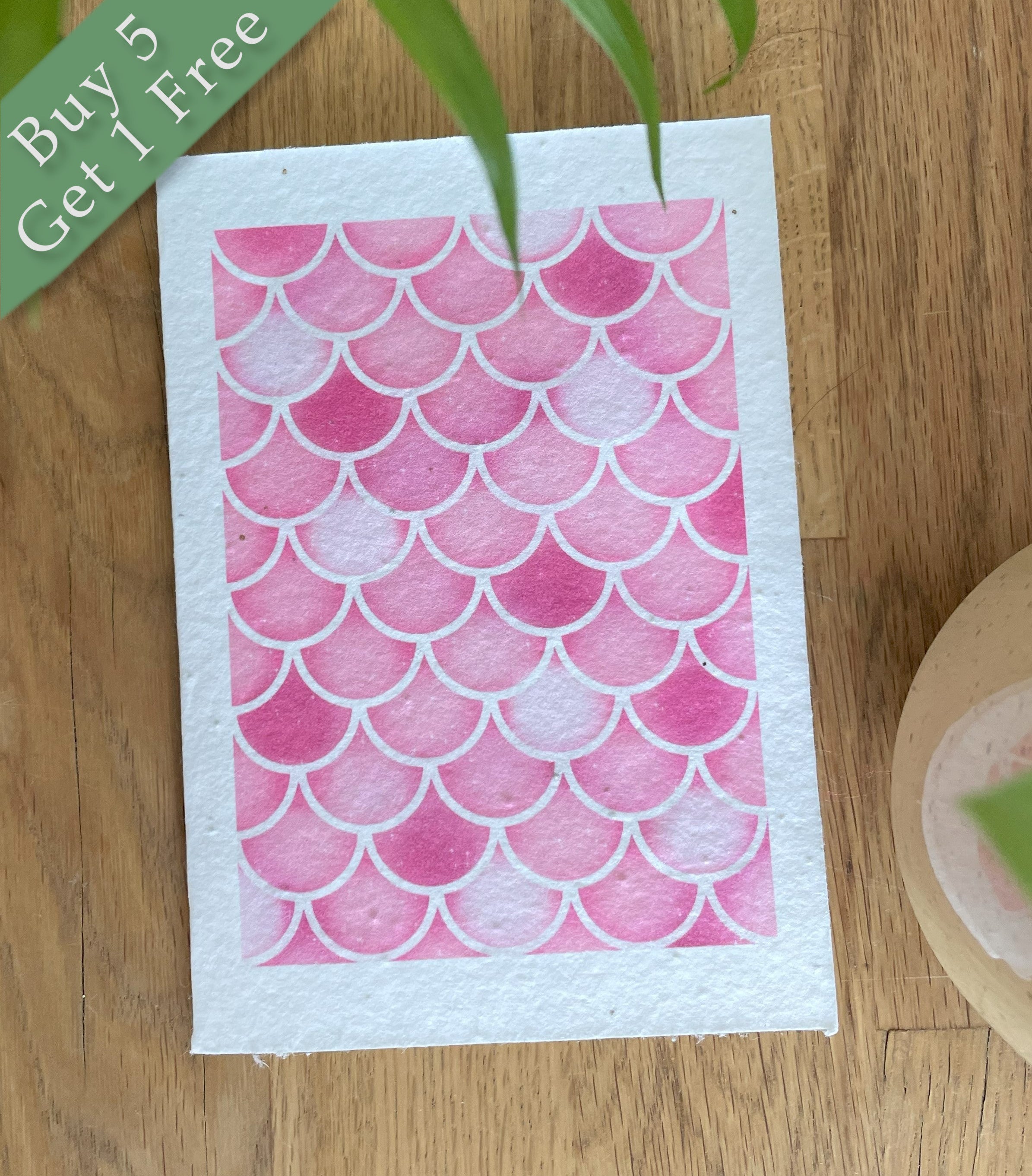 Pink Scales Wildflower Seed Card