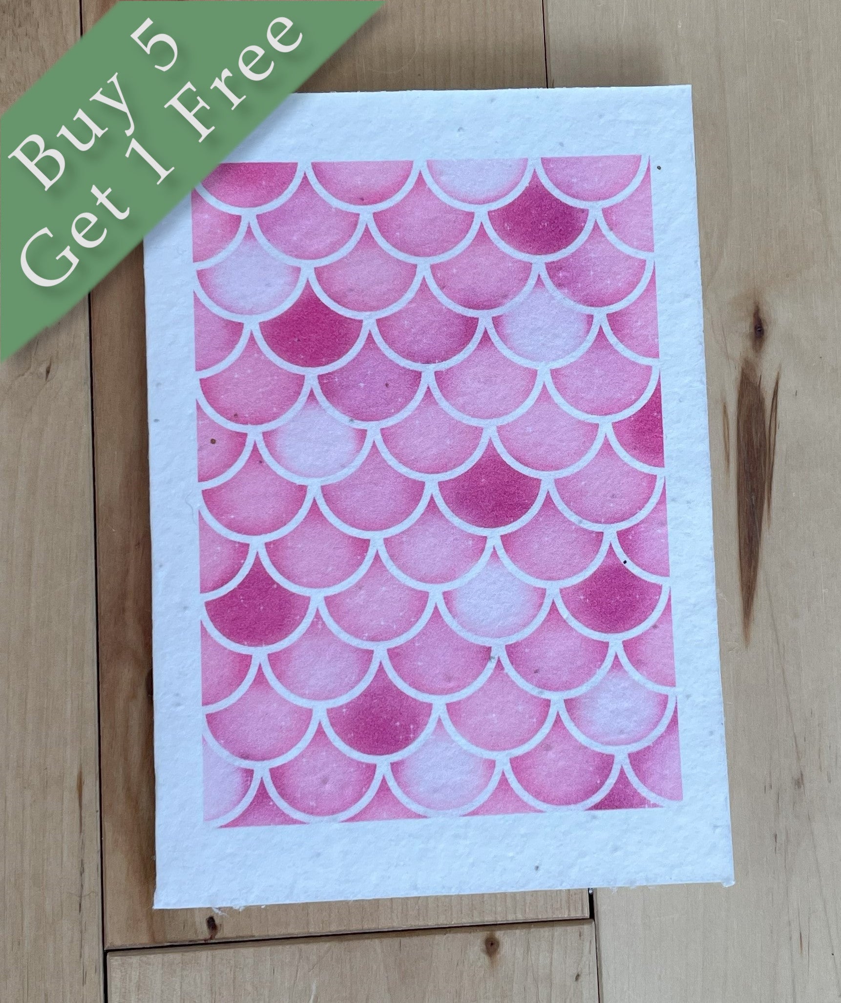 Pink Scales Wildflower Seed Card