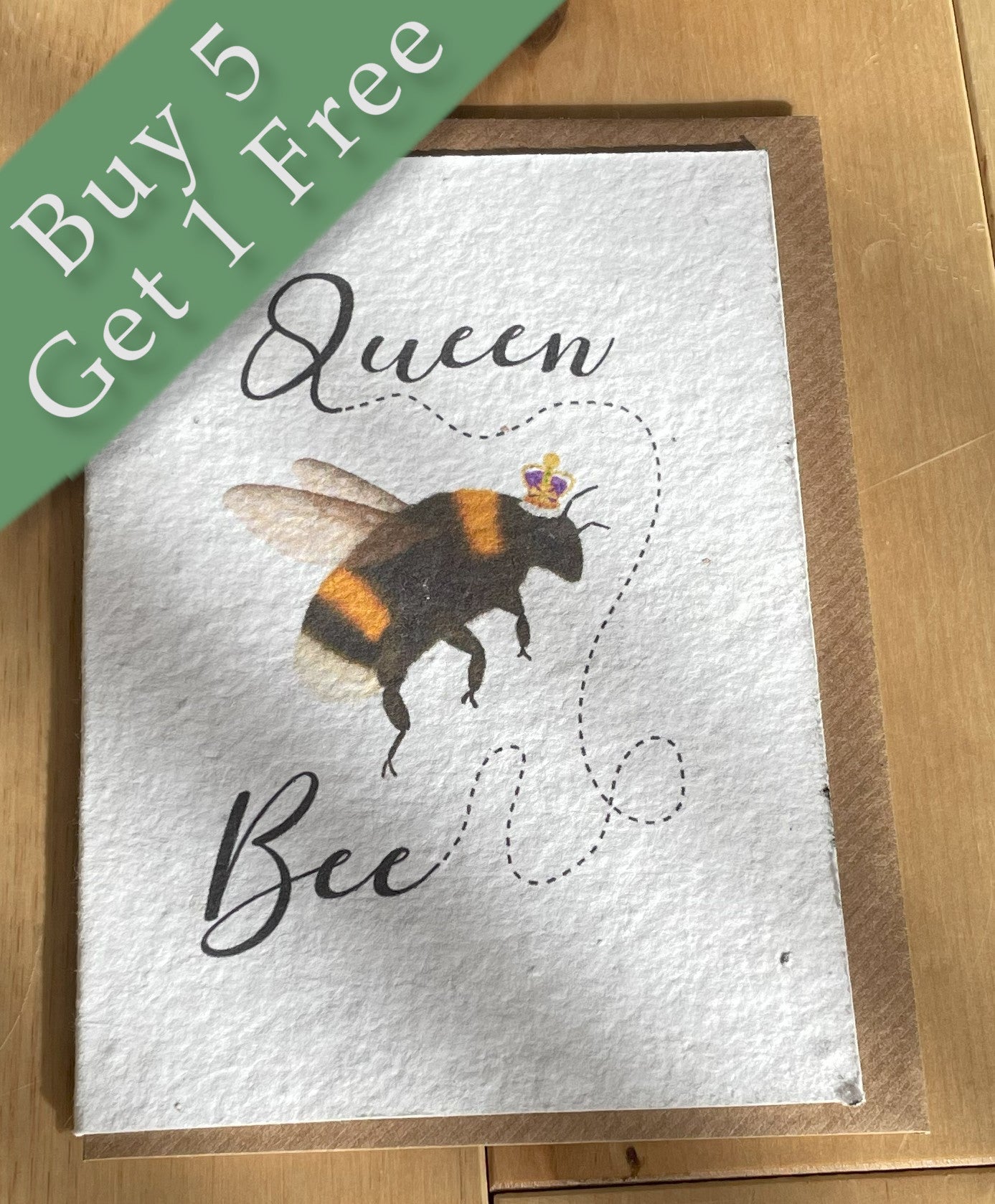 Queen Bee Wildflower Seed Card