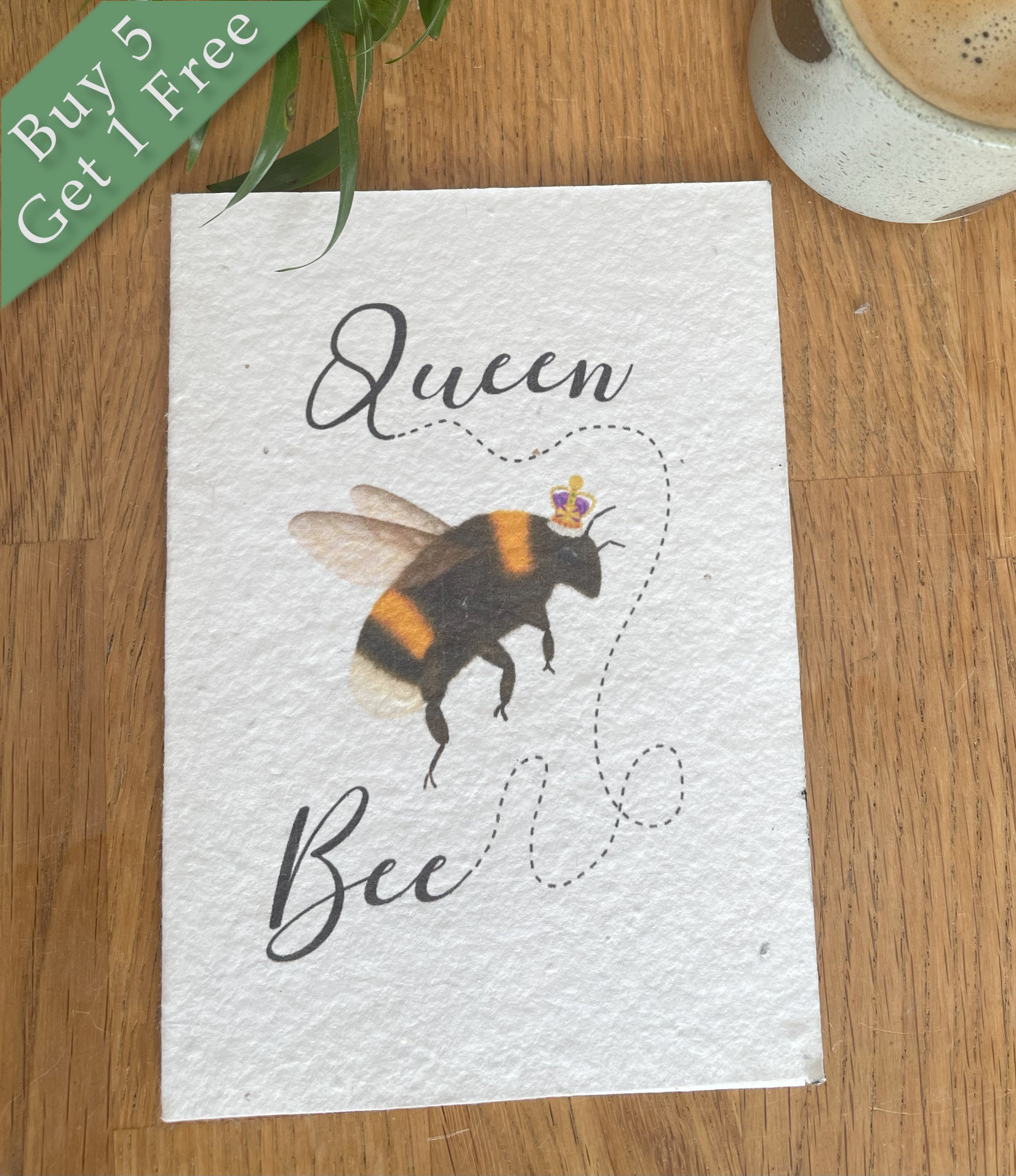 Queen Bee Wildflower Seed Card