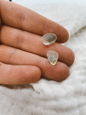 Open image in slideshow, Sea Glass Studs (Surgical Steel)
