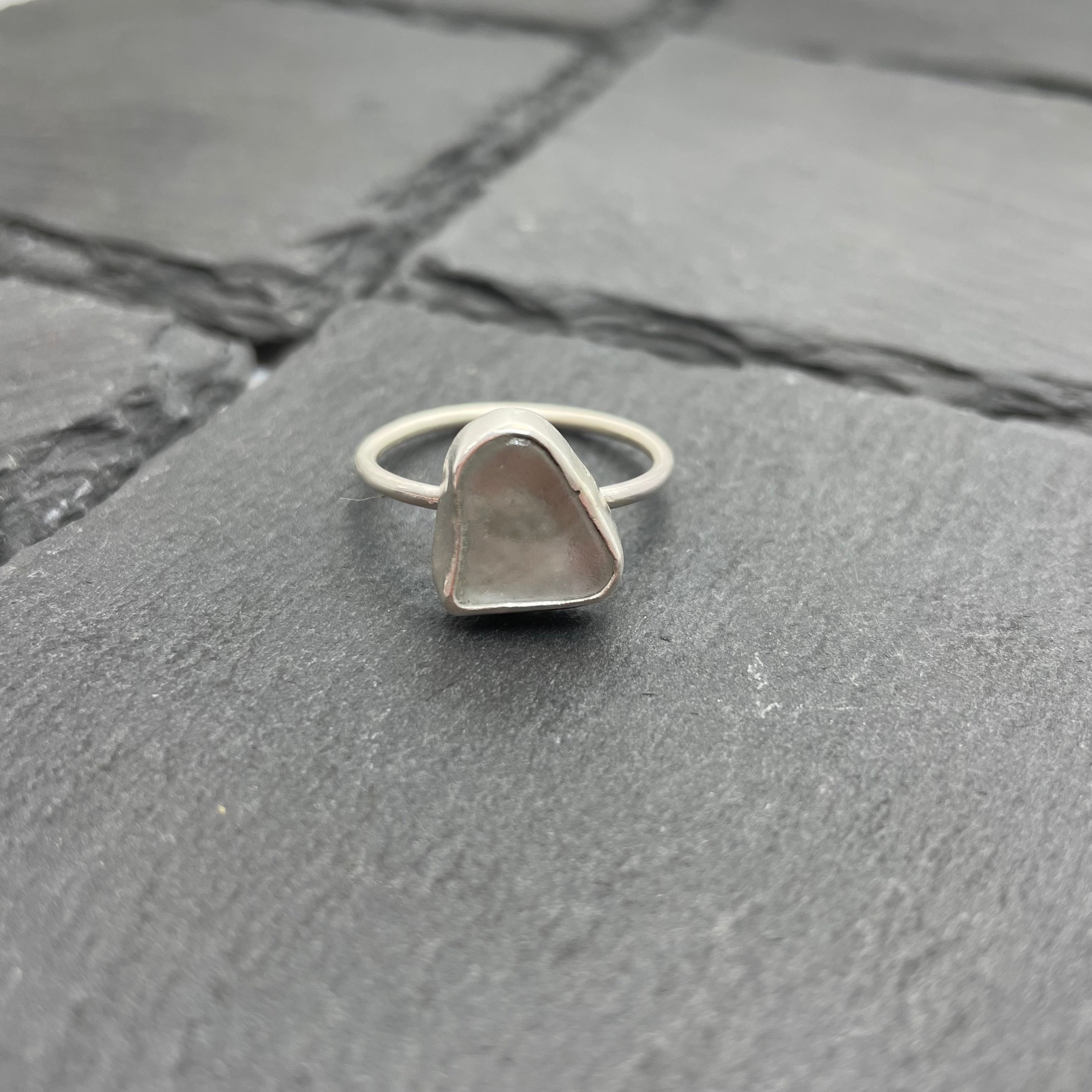 Sea Glass Ring (UK T)