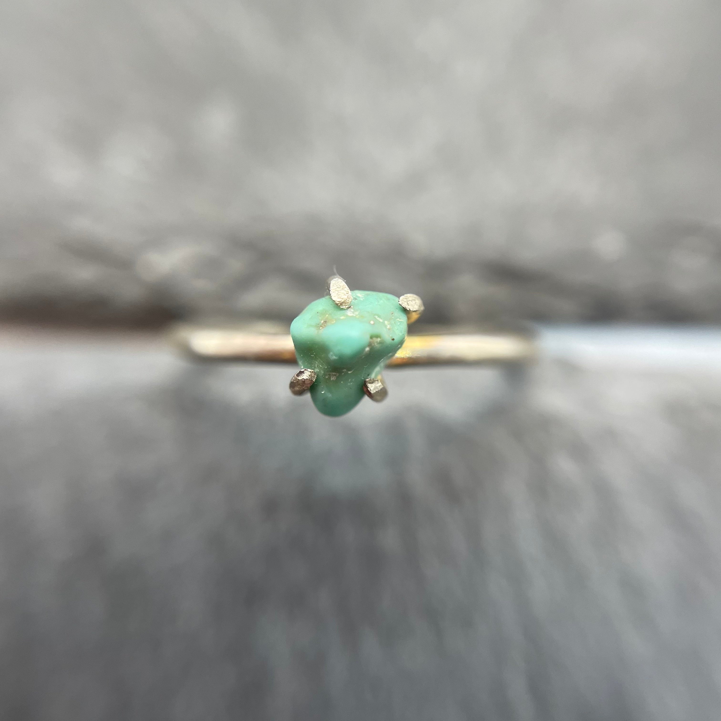 Turquoise Claw Ring (UK P)
